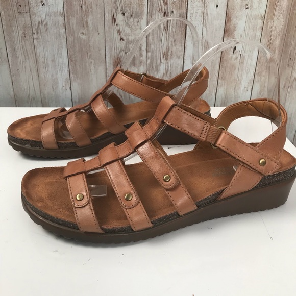 Naturalizer Shoes - Naturalizer sz 8 brown leather strappy sandals